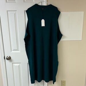 NWT Universal Standard Sweater Tank Dress Teal